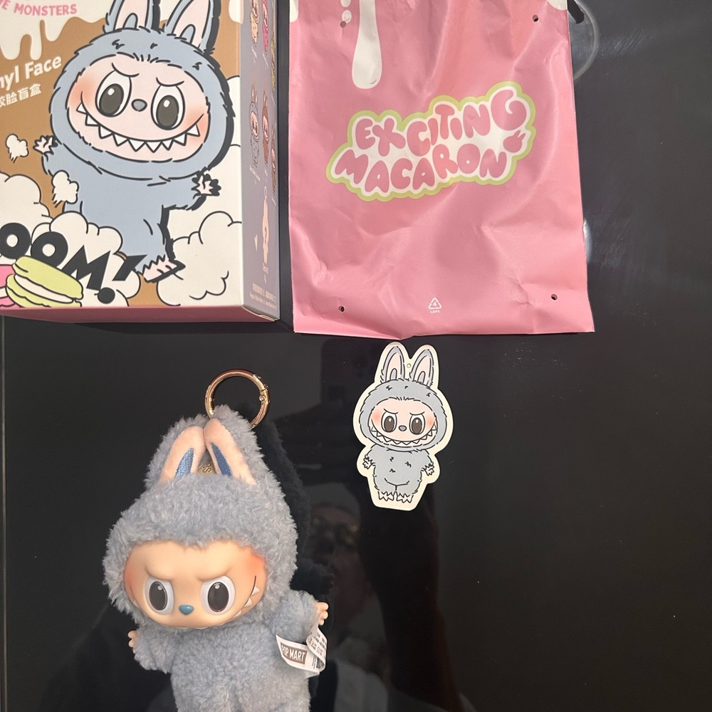 Exciting Macaron Gray Plush Toy